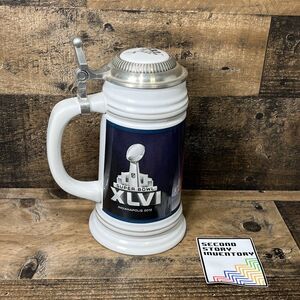 NFL Super Bowl XLVI Indianapolis 2012 Stein Mug Memorabilia Collectible Football